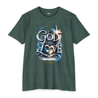 "God Is Love" Graphic Tee — Unisex Cotton T-Shirt (1 John 4:8)