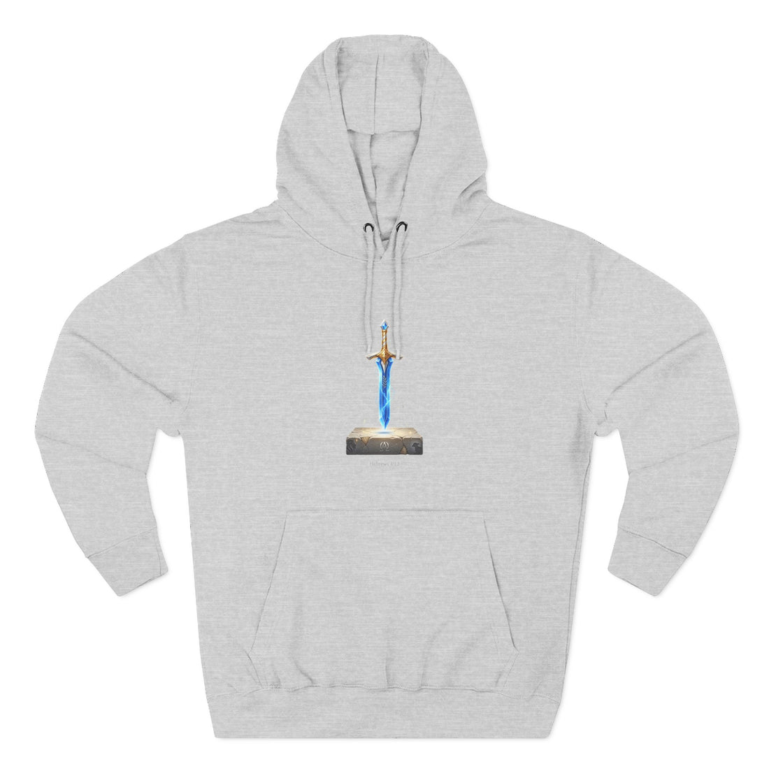 "Hebrews 4:12" Sword Graphic Pullover Hoodie — Unisex Fleece Sweatshirt