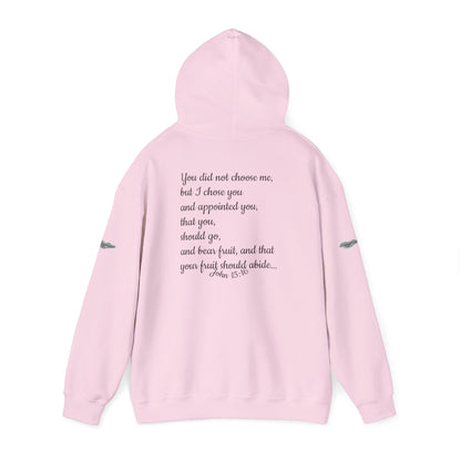"Chosen &amp; Set Apart" Olive Leaf Graphic Pullover Hoodie — Unisex Sweatshirt