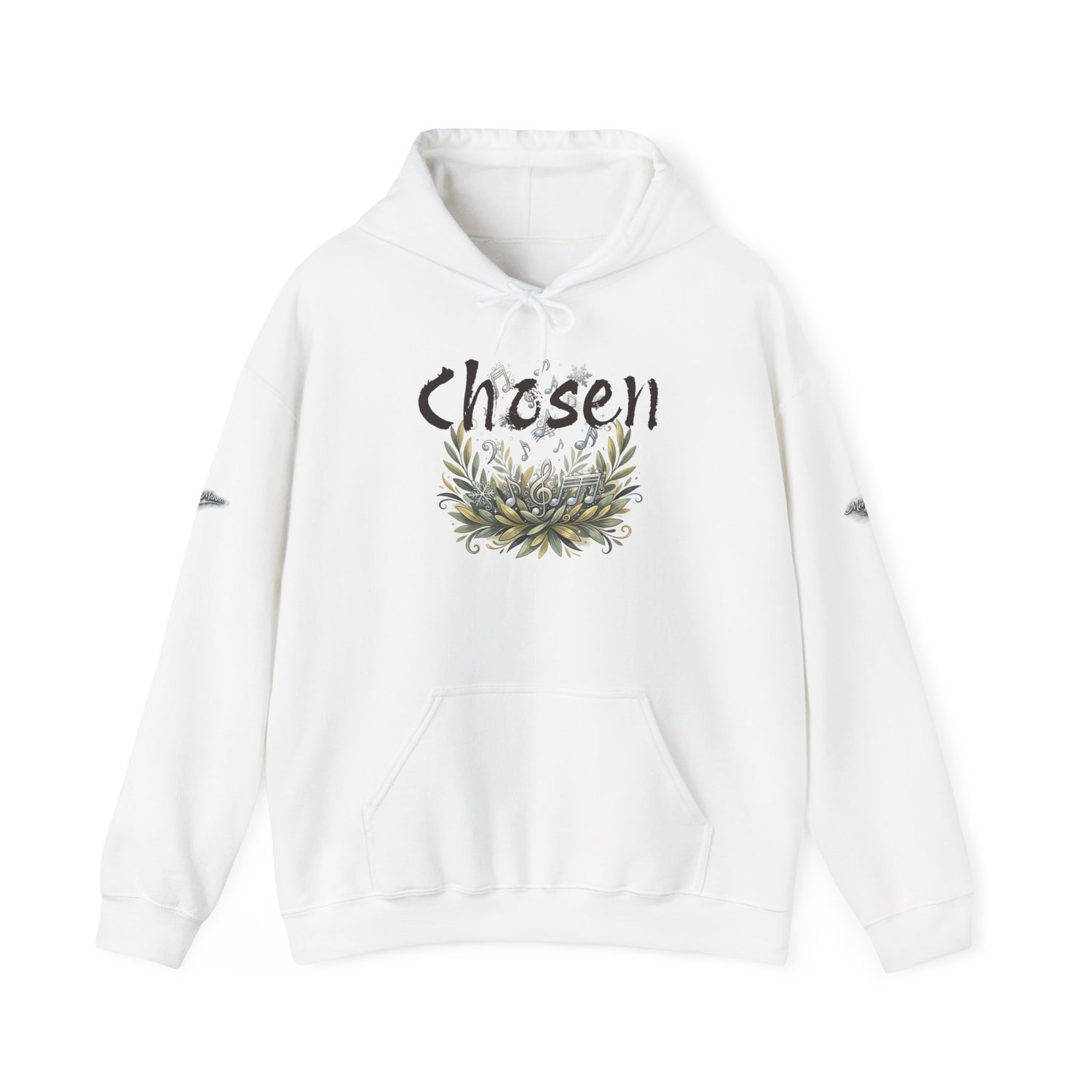 "Chosen &amp; Set Apart" Olive Leaf Graphic Pullover Hoodie — Unisex Sweatshirt