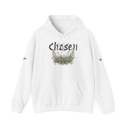 "Chosen &amp; Set Apart" Olive Leaf Graphic Pullover Hoodie — Unisex Sweatshirt