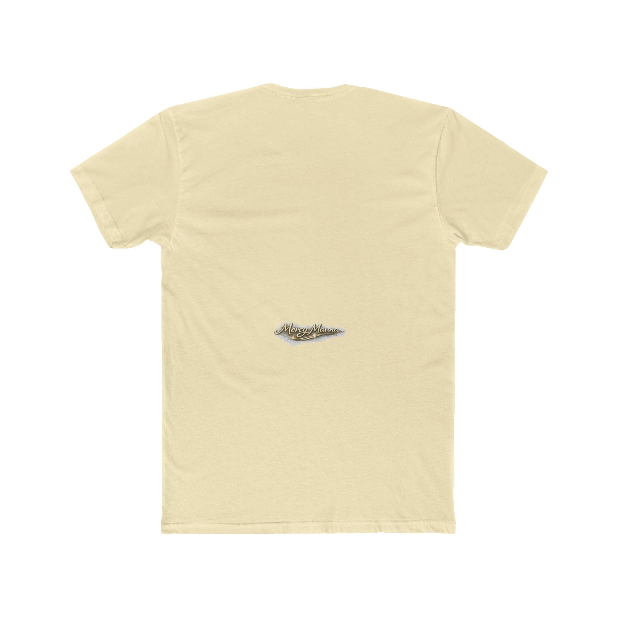 Not By Might Tee — Zechariah 4:6 Vintage Cloud Typography