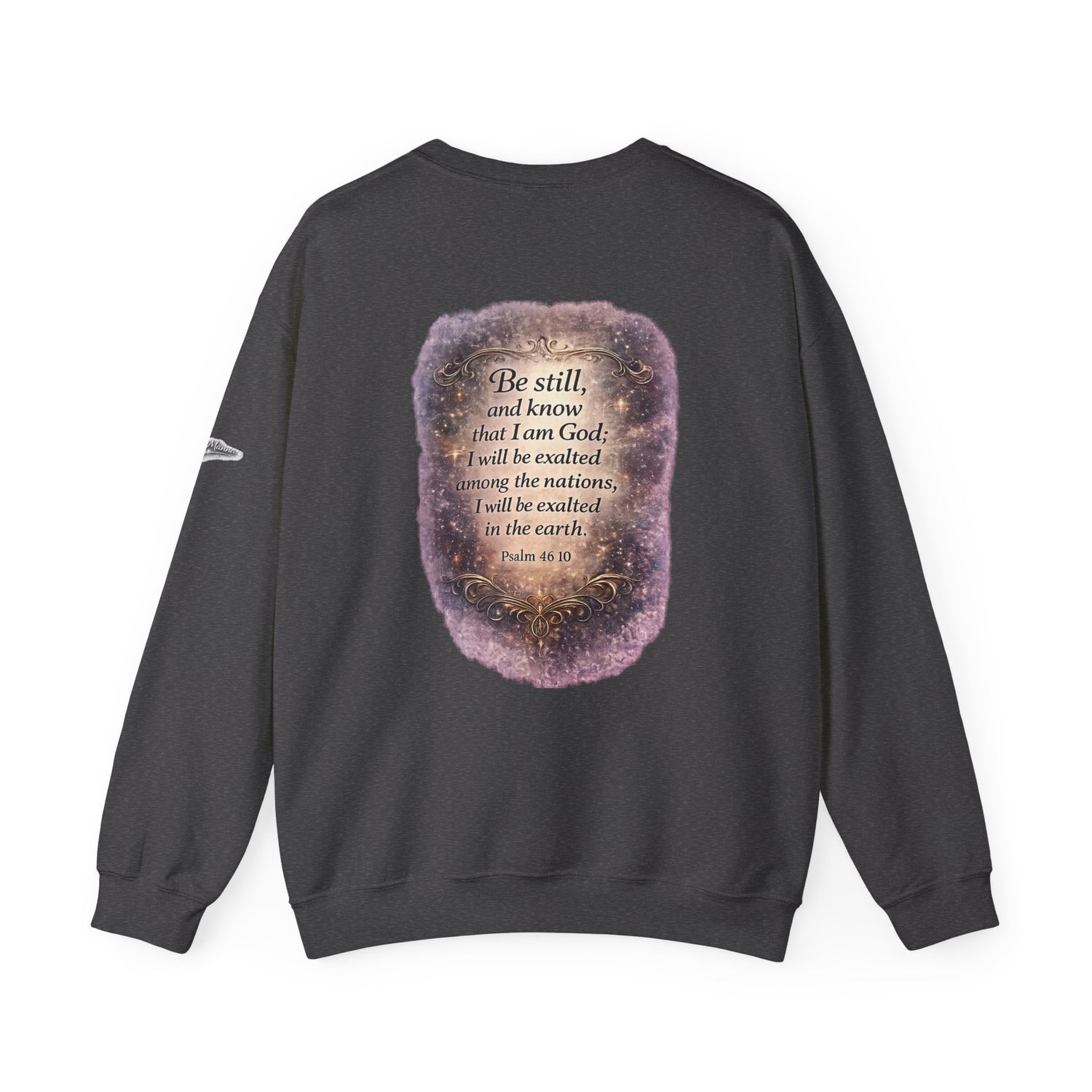 "Be Still" Graphic Crewneck Sweatshirt — Unisex Fleece Pullover