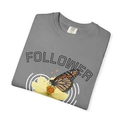 Butterfly Graphic T-Shirt — "Follow Me" 1 Corinthians 11:1 Unisex Tee