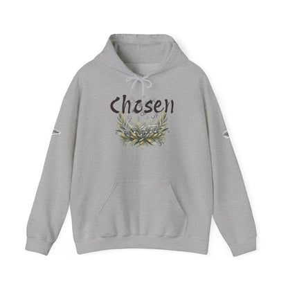 "Chosen &amp; Set Apart" Olive Leaf Graphic Pullover Hoodie — Unisex Sweatshirt