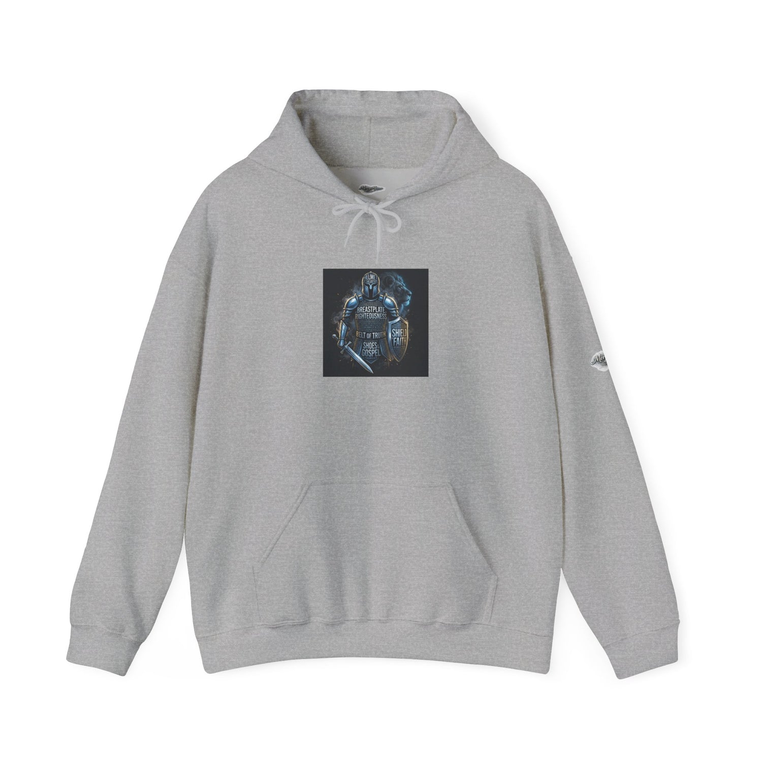 "Armor of God" Knight Graphic Pullover Hoodie — Unisex Fleece Sweatshirt