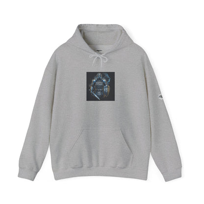 "Armor of God" Knight Graphic Pullover Hoodie — Unisex Fleece Sweatshirt