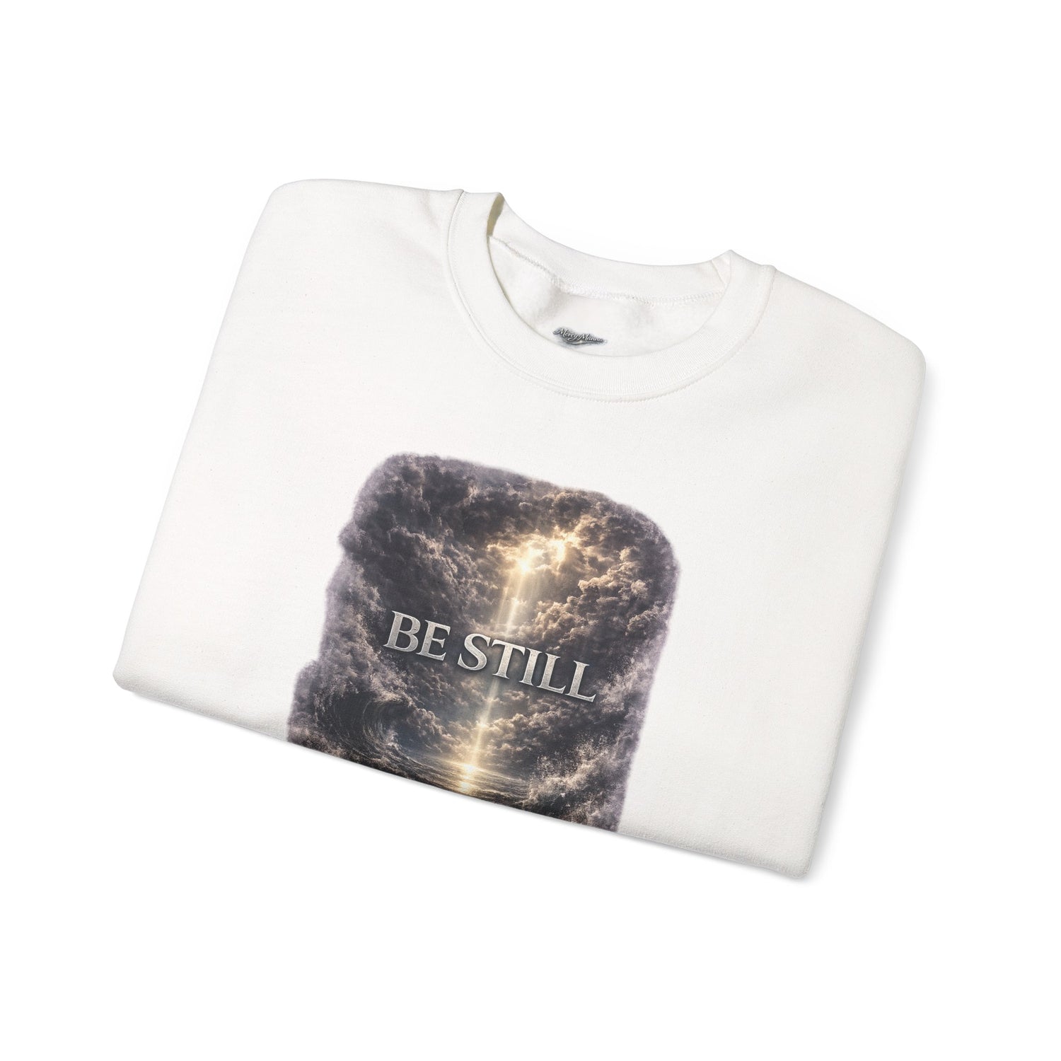 "Be Still" Graphic Crewneck Sweatshirt — Unisex Fleece Pullover