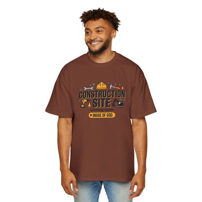 Construction Site Tee — "Coming Soon: Image of God" Graphic T-Shirt