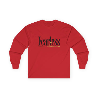 "Fearless" Freed From Fear Long Sleeve Graphic Tee — Unisex Cotton Shirt