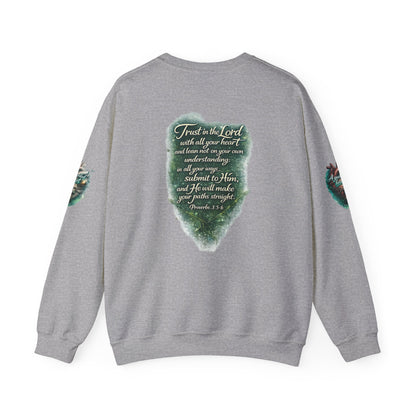 "A Guarded Heart" Crewneck Sweatshirt — Unisex Graphic Pullover