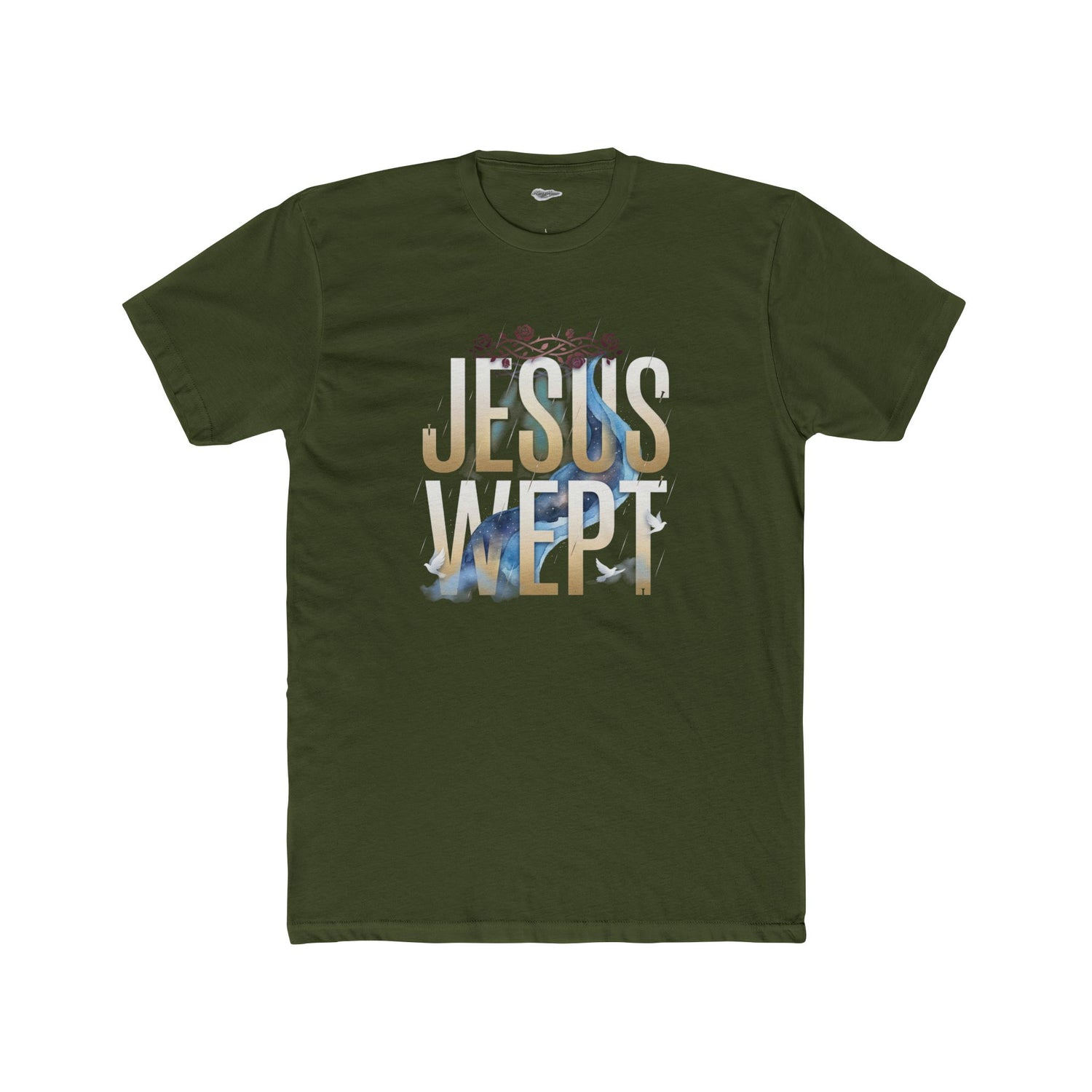 "Jesus Wept" Graphic Tee — Unisex Cotton T-Shirt