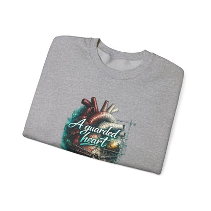 "A Guarded Heart" Crewneck Sweatshirt — Unisex Graphic Pullover