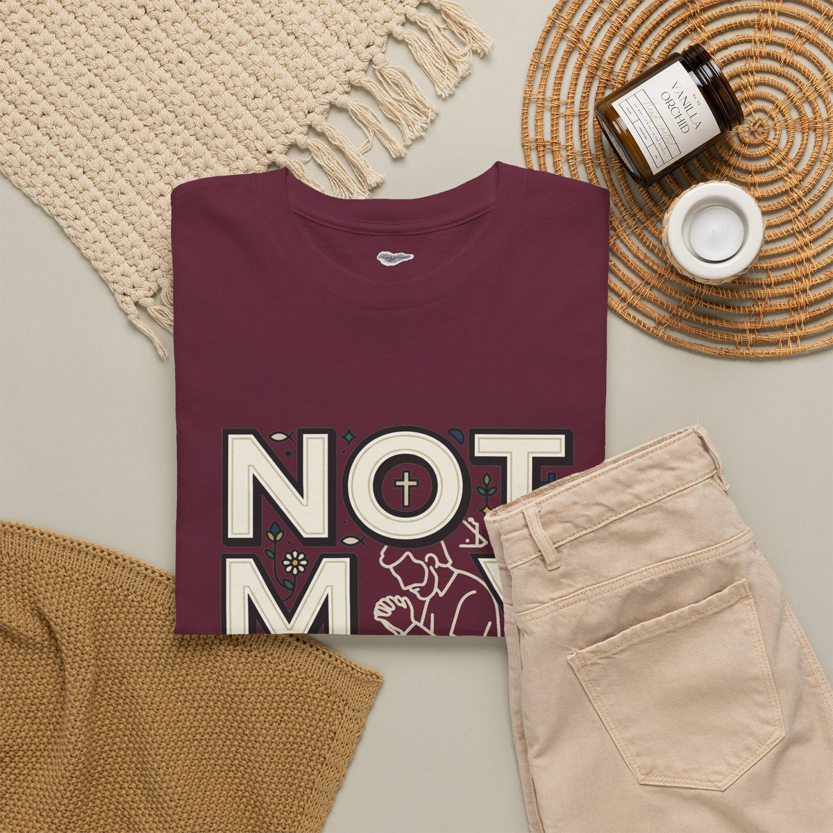 Not My Will Tee —  Graphic T-Shirt (Luke 22:42, "Not My Will")