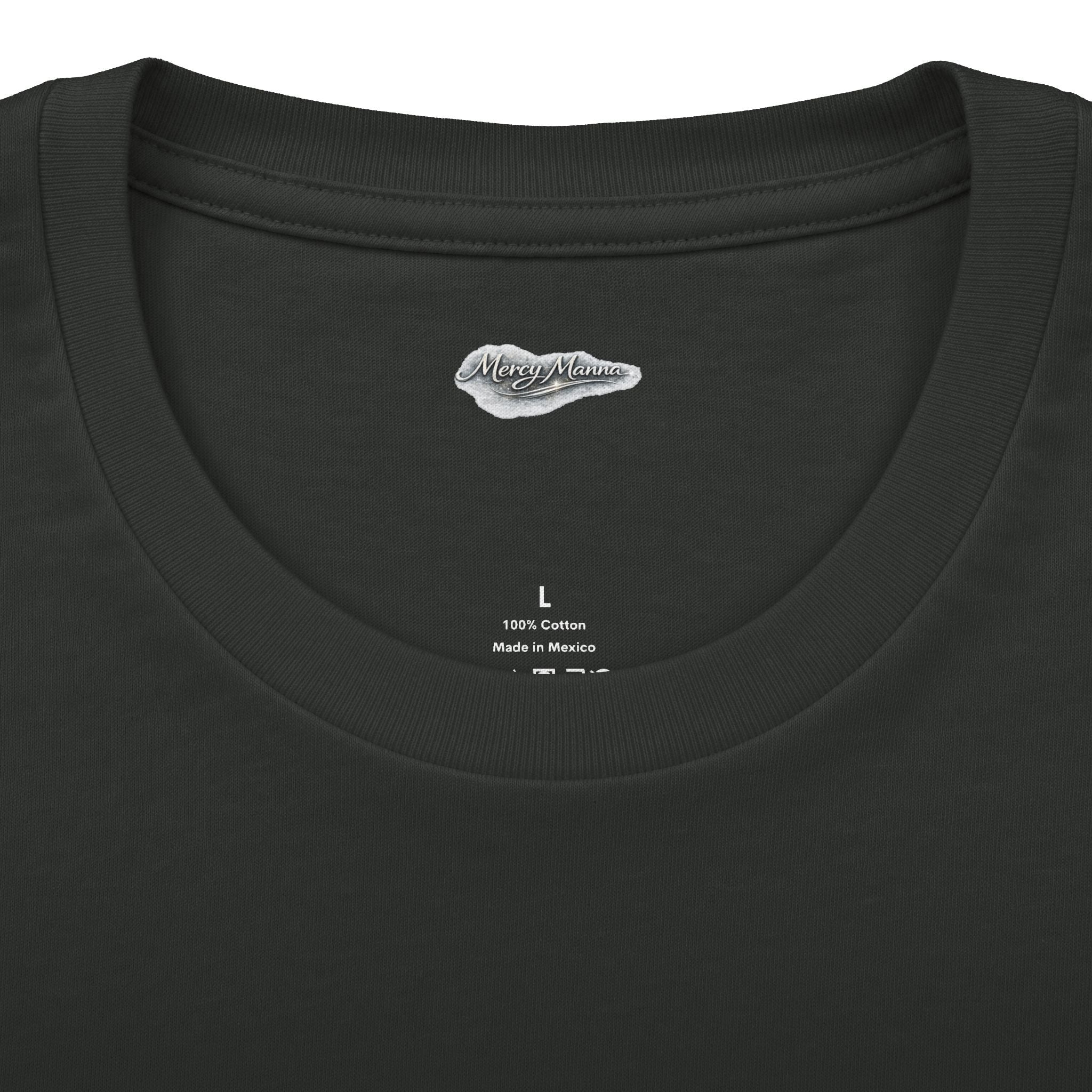 Not By Might Tee — Zechariah 4:6 Vintage Cloud Typography