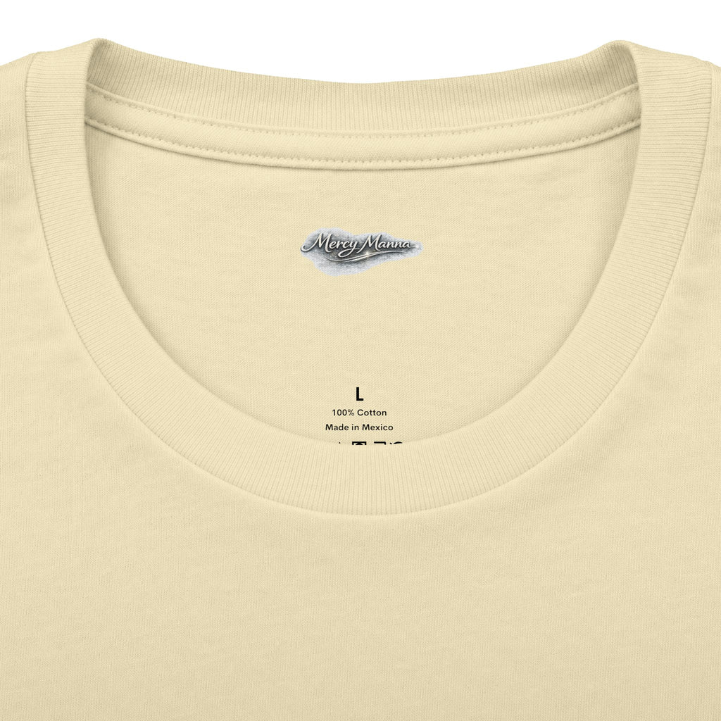 Not By Might Tee — Zechariah 4:6 Vintage Cloud Typography