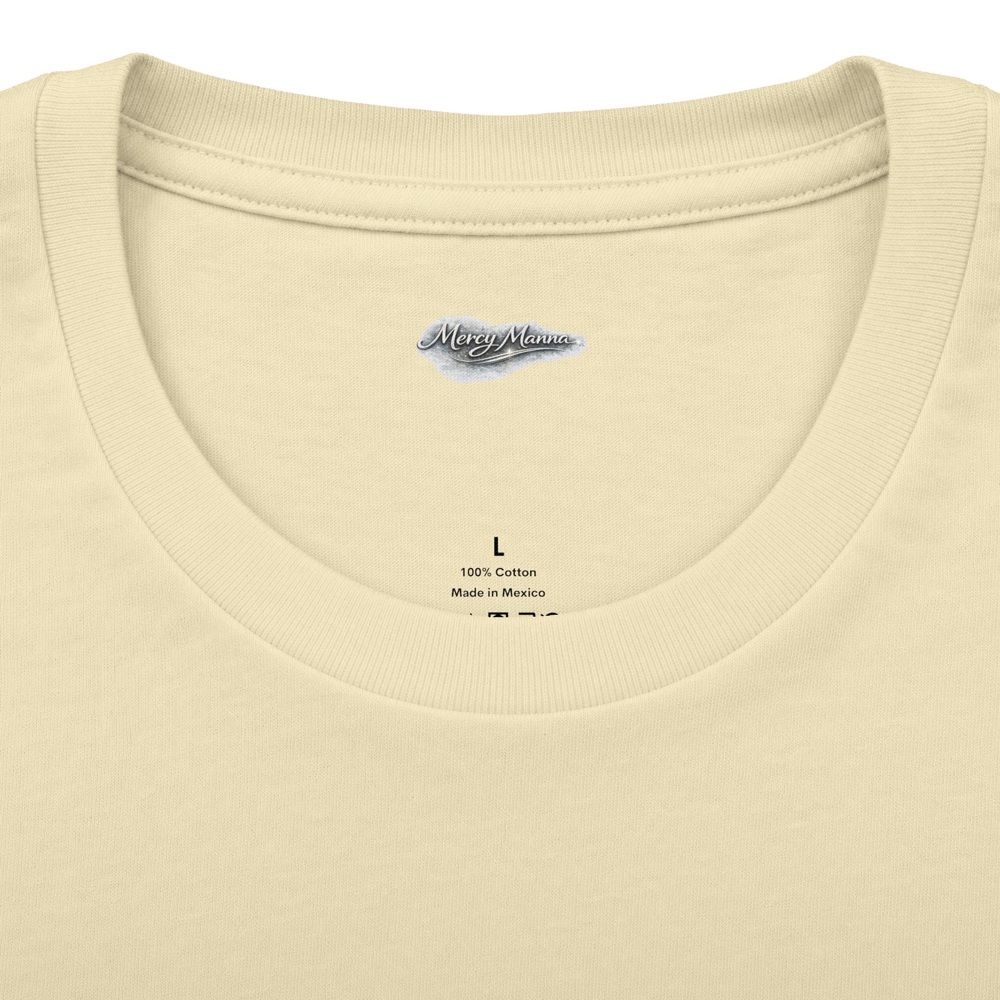 Not By Might Tee — Zechariah 4:6 Vintage Cloud Typography