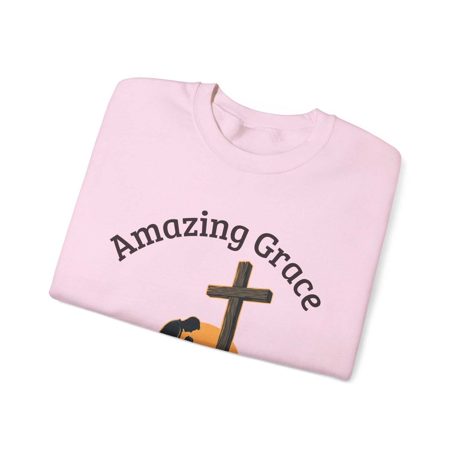 "Amazing Grace" Hallelujah Graphic Crewneck Sweatshirt — Unisex Pullover