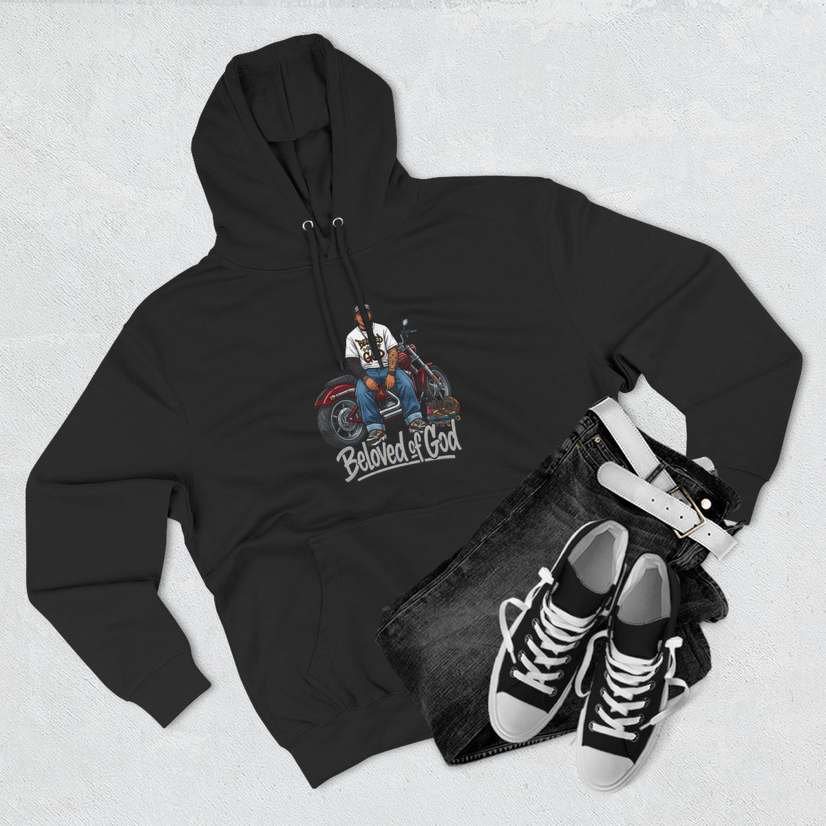 Beloved of God Motorcycle Hoodie — Inspired Biker Pullover
