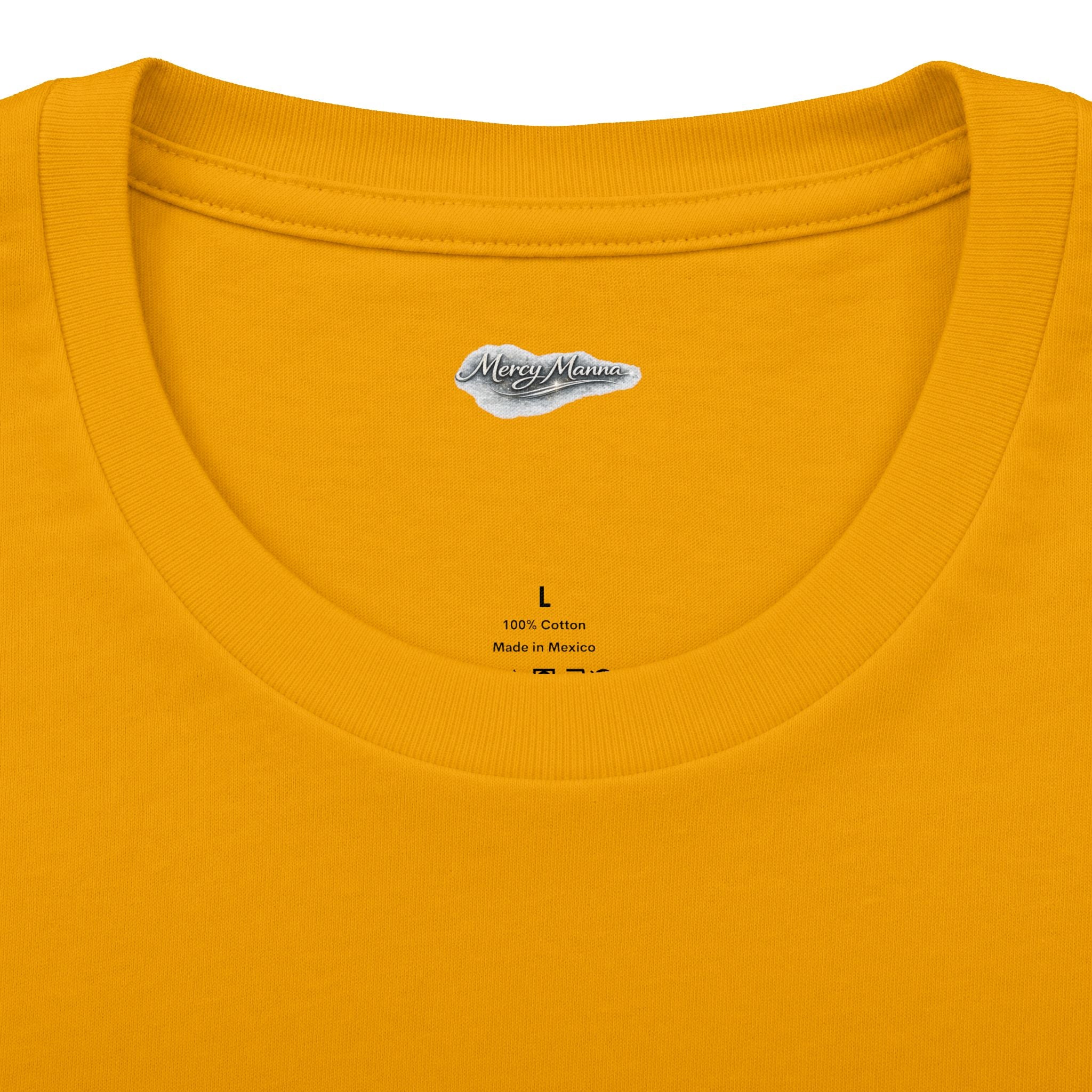 Not By Might Tee — Zechariah 4:6 Vintage Cloud Typography
