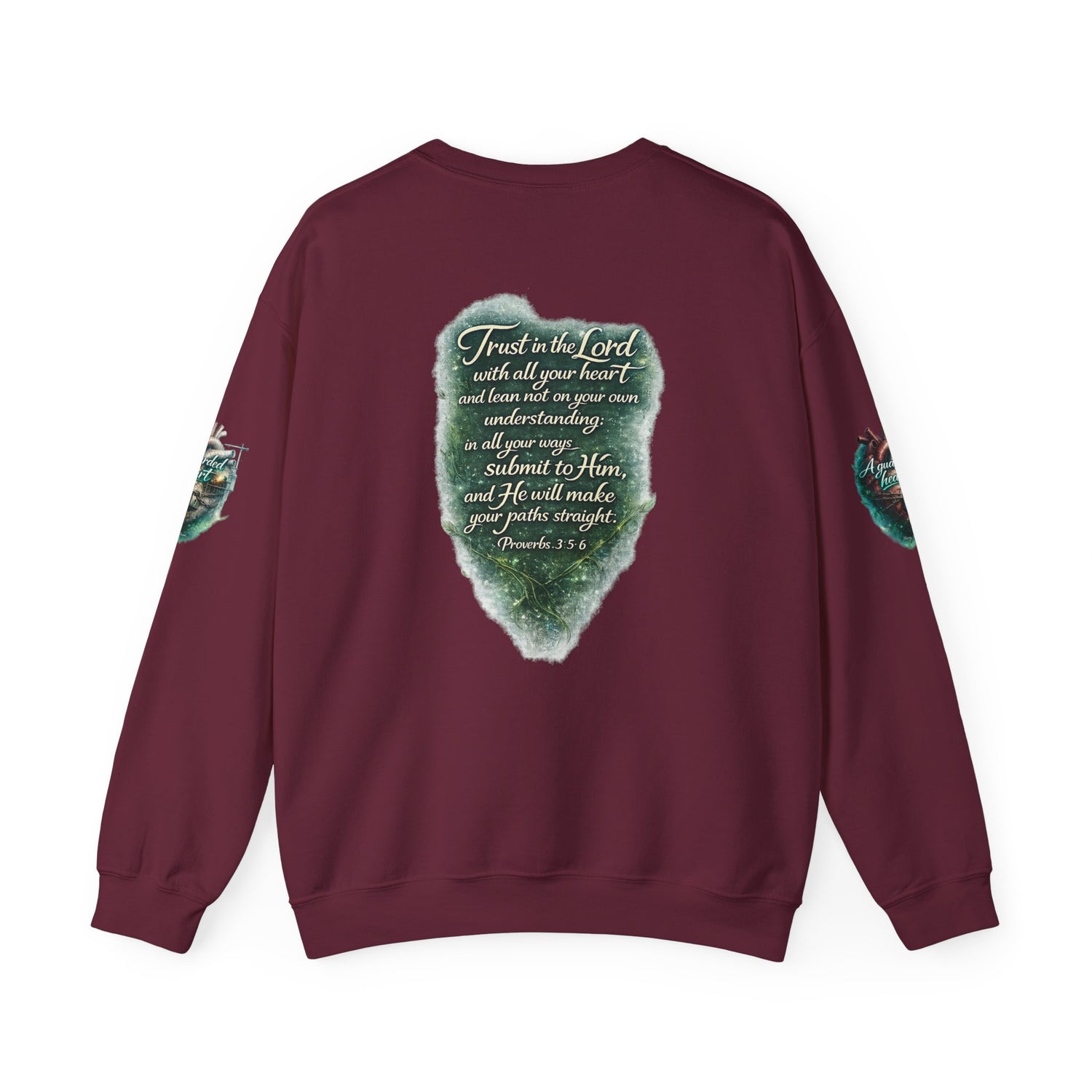 "A Guarded Heart" Crewneck Sweatshirt — Unisex Graphic Pullover