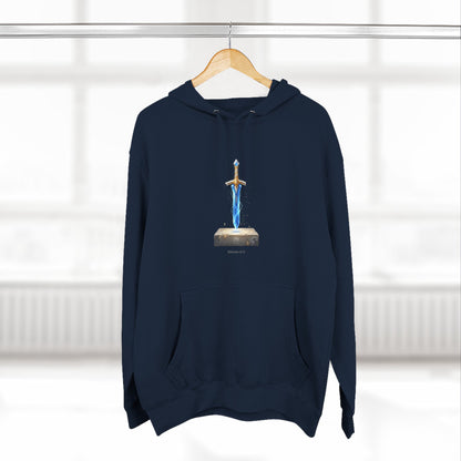 "Hebrews 4:12" Sword Graphic Pullover Hoodie — Unisex Fleece Sweatshirt