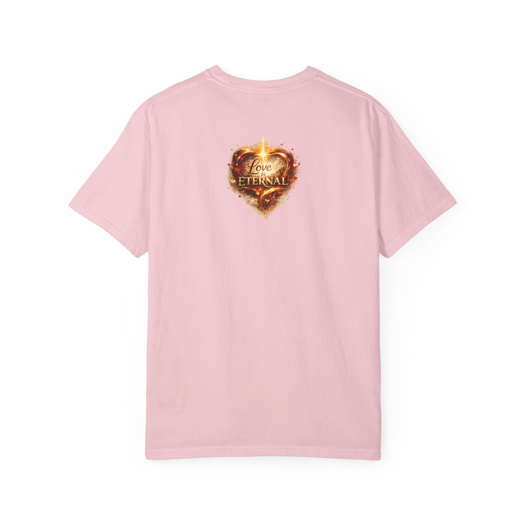 Love Is Eternal Heart T-Shirt — 1 Corinthians 13 Agape Faith-Inspired Tee