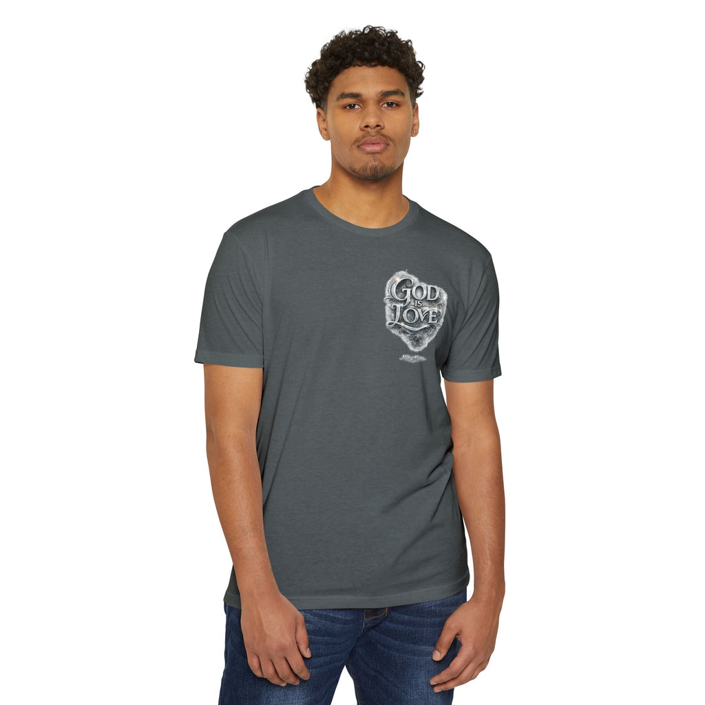 Christian Faith T-Shirt — "God Is Love" Chest-Print Graphic Tee