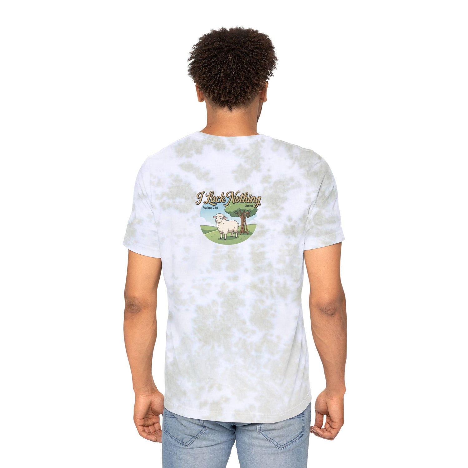 "The Lord Is My Shepherd" Tie-Dye Graphic Tee — Unisex Cotton T-Shirt