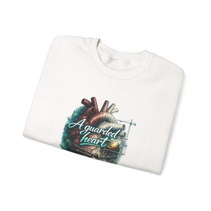 "A Guarded Heart" Crewneck Sweatshirt — Unisex Graphic Pullover