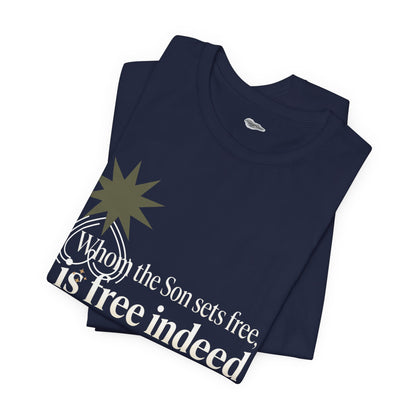 Free Indeed Graphic Tee — Short Sleeve Cotton T-Shirt